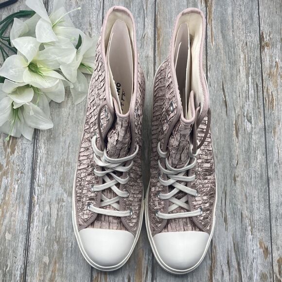 Chuck 70 De Luxe Heel Satin Hightop Boots Shoes Sneakers Size 12.5 - Picture 3 of 16